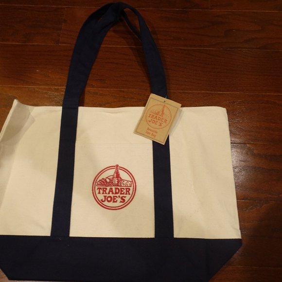 Trader Joe's Reusable Tote Bag  Length - 14 1/2  Width - 20 1/2 - Picture 1 of 4